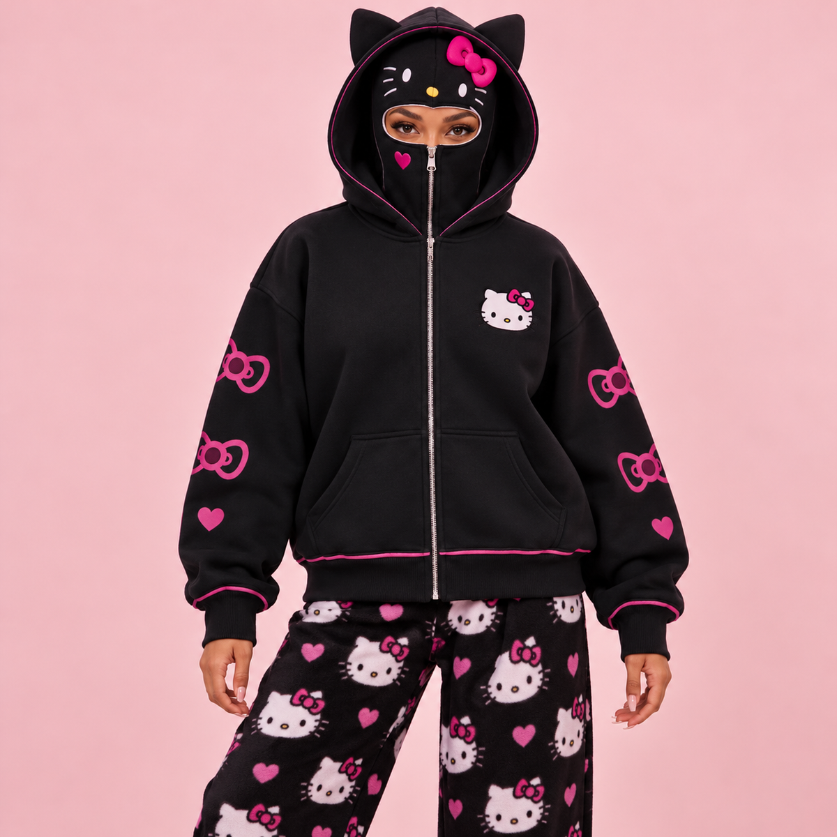(PRE-ORDER) PinkKitty™ Balaclava Hoodies